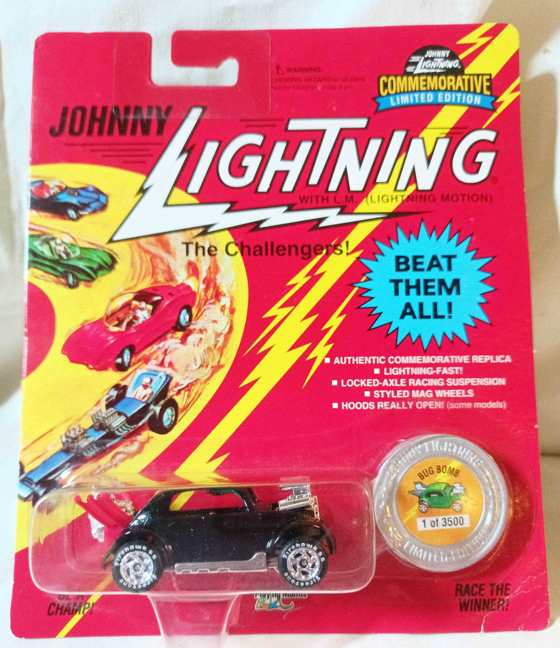 Johnny Lightning Commemorative Bug Bomb 1996 Seattle Toy Show Ltd Ed - TulipStuff