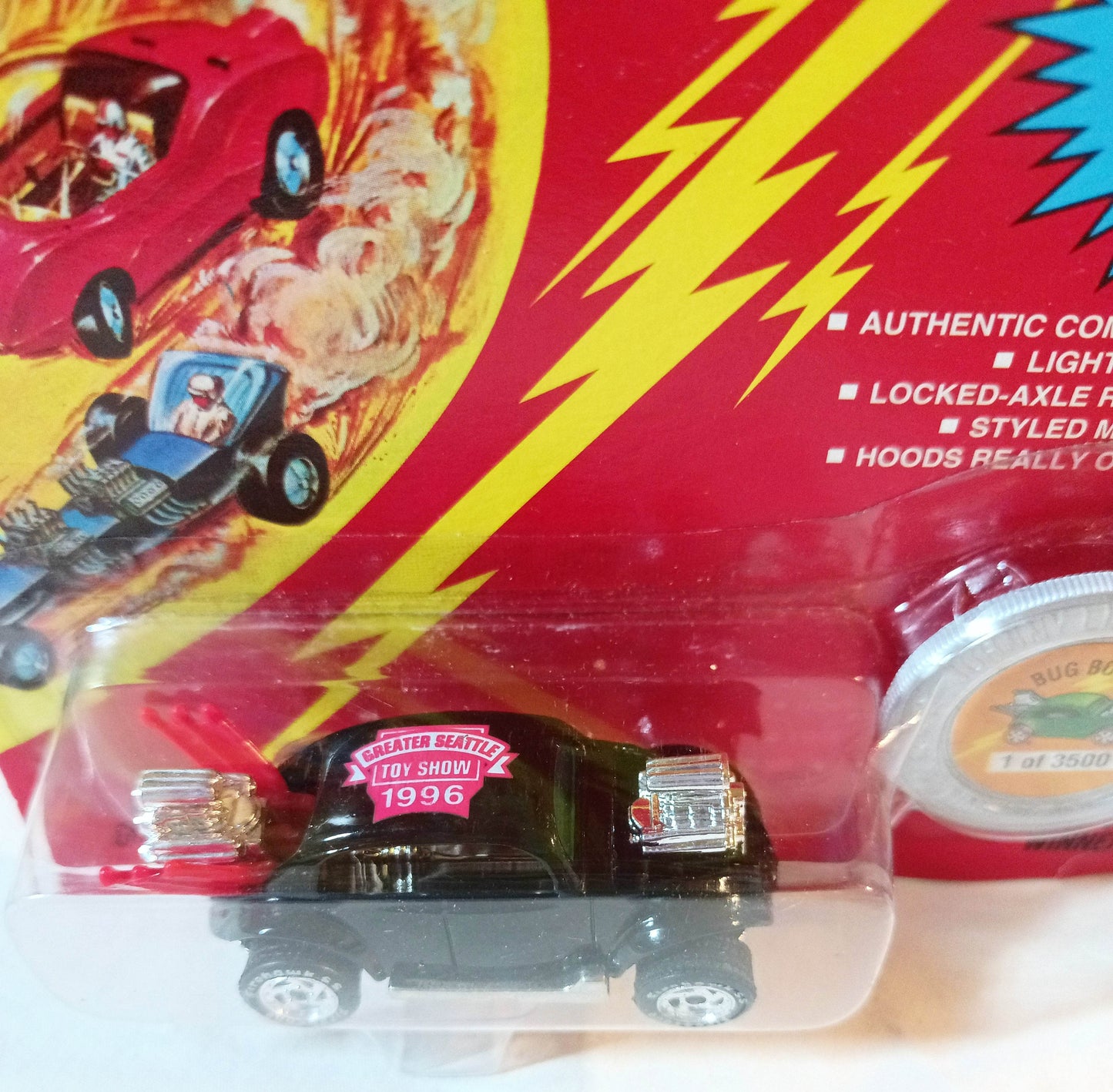 Johnny Lightning Commemorative Bug Bomb 1996 Seattle Toy Show Ltd Ed - TulipStuff