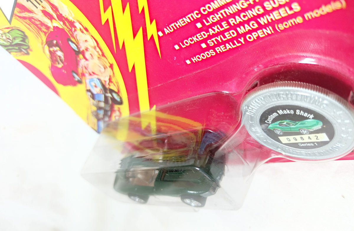 Johnny Lightning Commemorative Custom Mako Shark Green Ltd Ed 1995 - TulipStuff