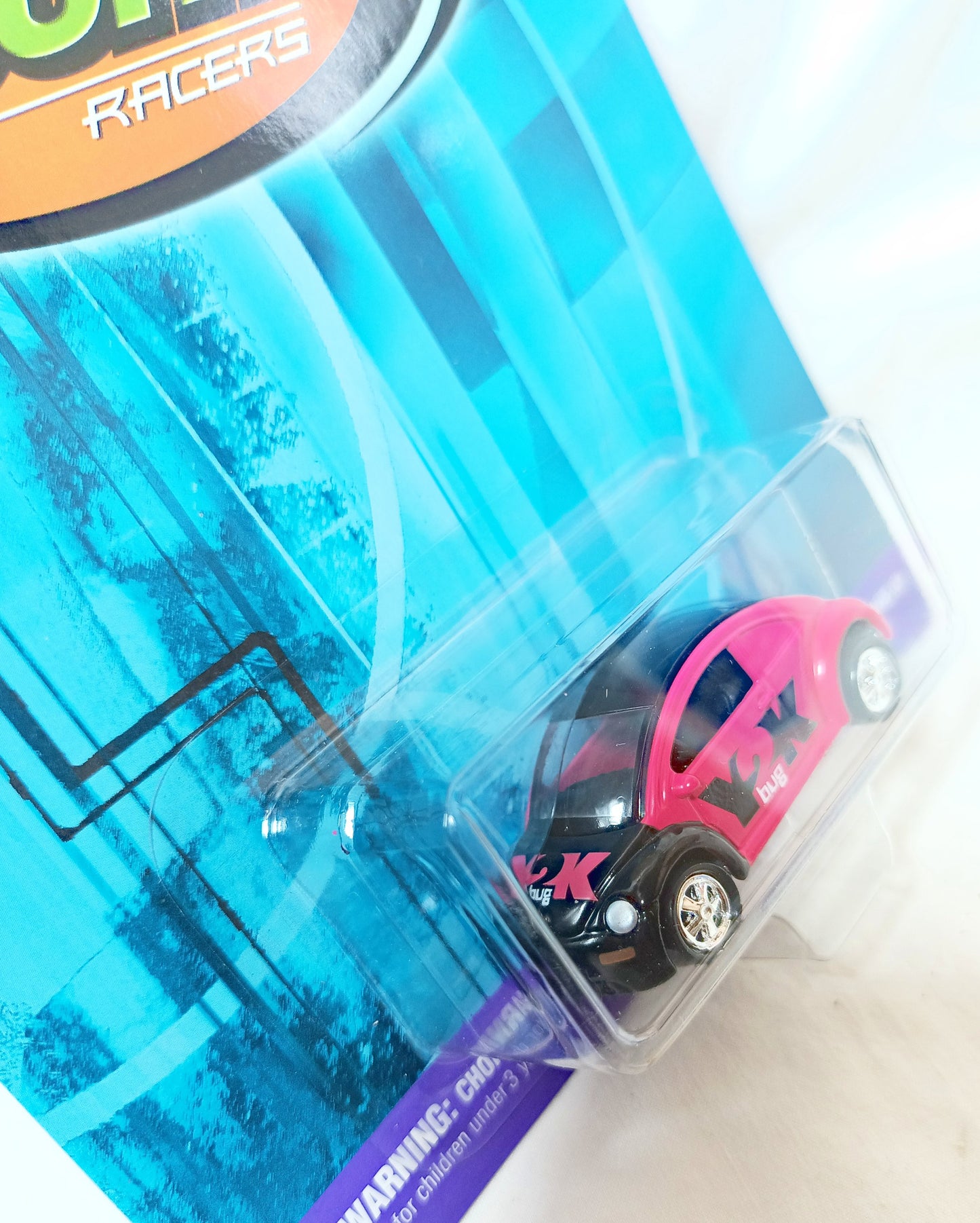 Johnny Lightning Dot Com Racers Y2K Bug VW Concept One Red - TulipStuff