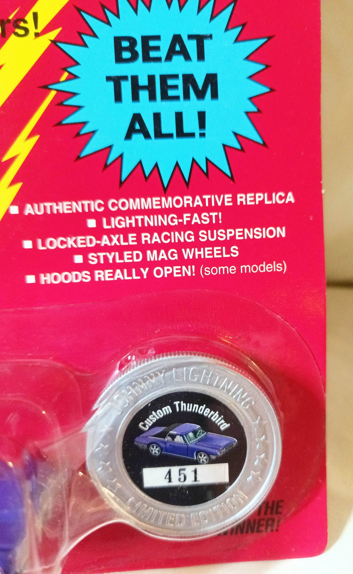 Johnny Lightning Custom Thunderbird Ride The Storm '96 Toy Fair Ltd Ed - TulipStuff