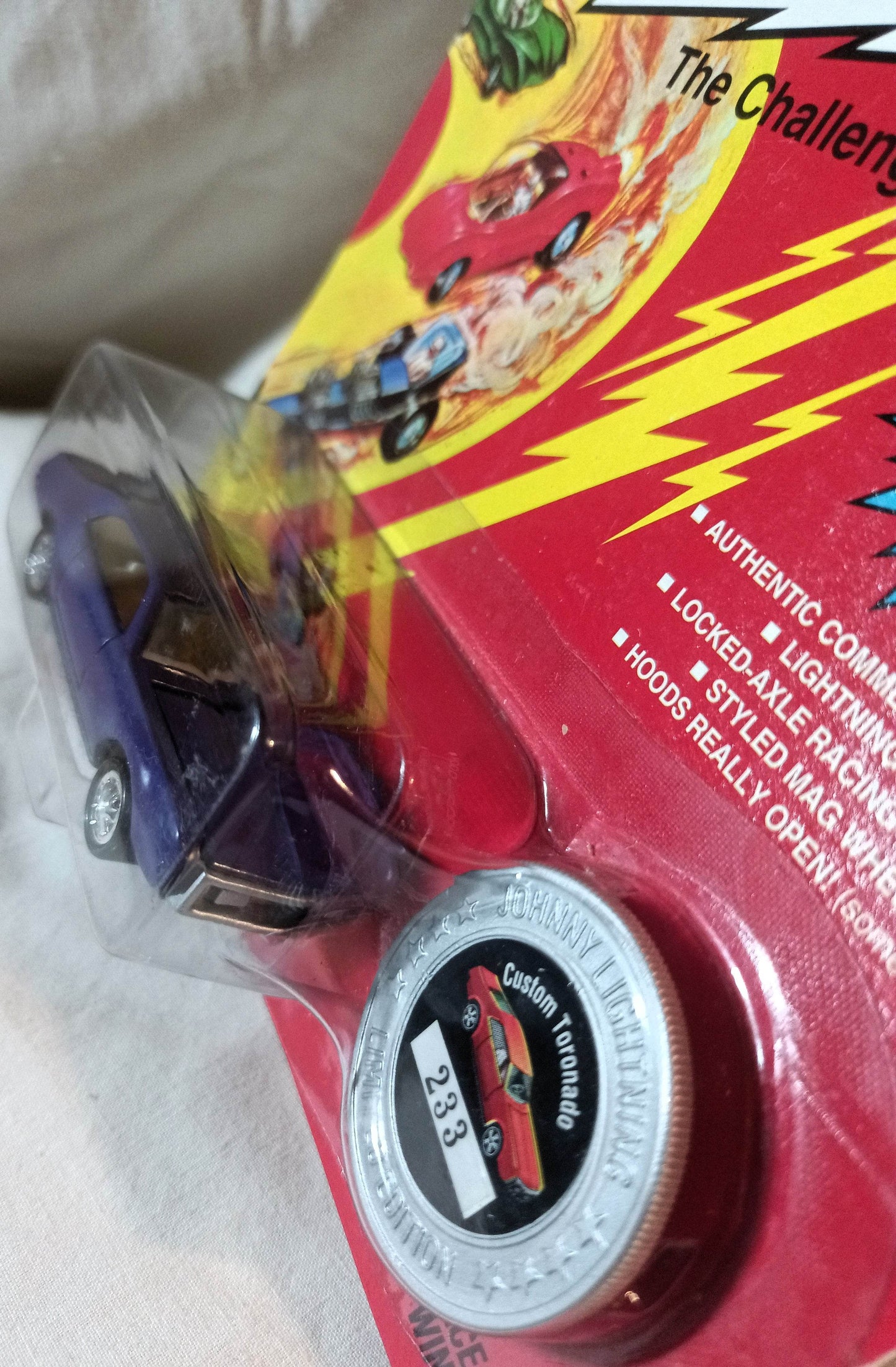Johnny Lightning Custom Toronado Ride The Storm '96 Toy Fair Ltd Ed - TulipStuff