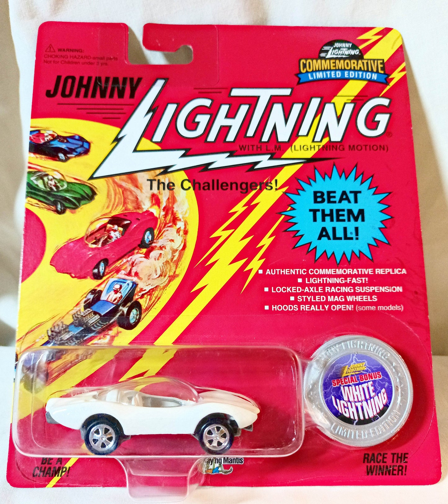 Johnny Lightning Commemorative Custom Turbine White Lightning 1995 - TulipStuff