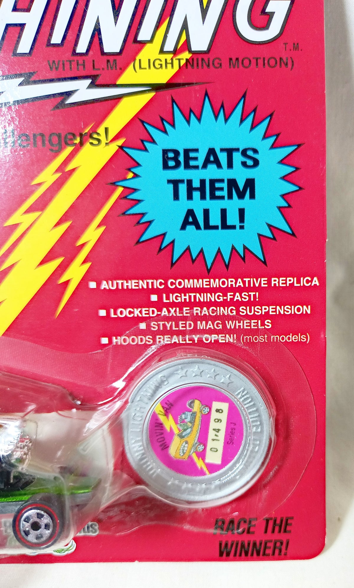 Johnny Lightning Commemorative Series J Movin' Van Green 1993 - TulipStuff