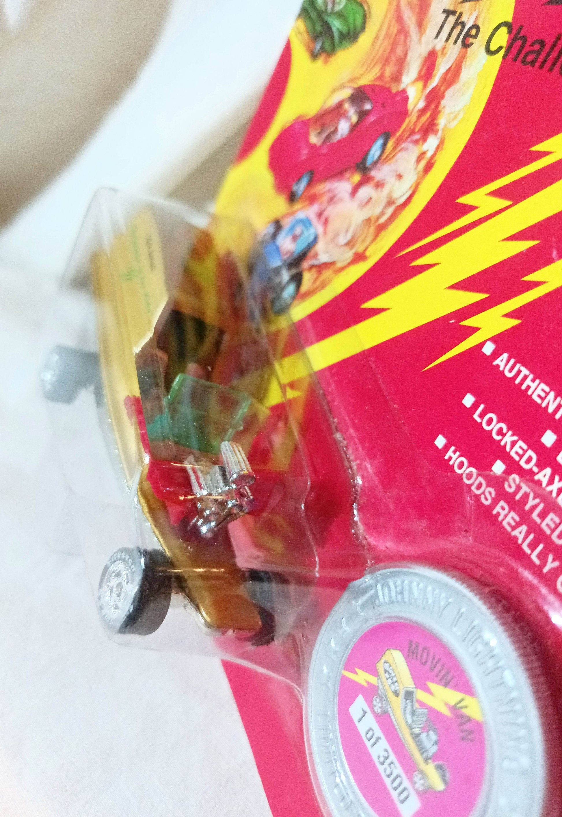 Johnny Lightning Commemorative Ltd Ed Movin Van Christmas Is For Kids '95 Gold - TulipStuff