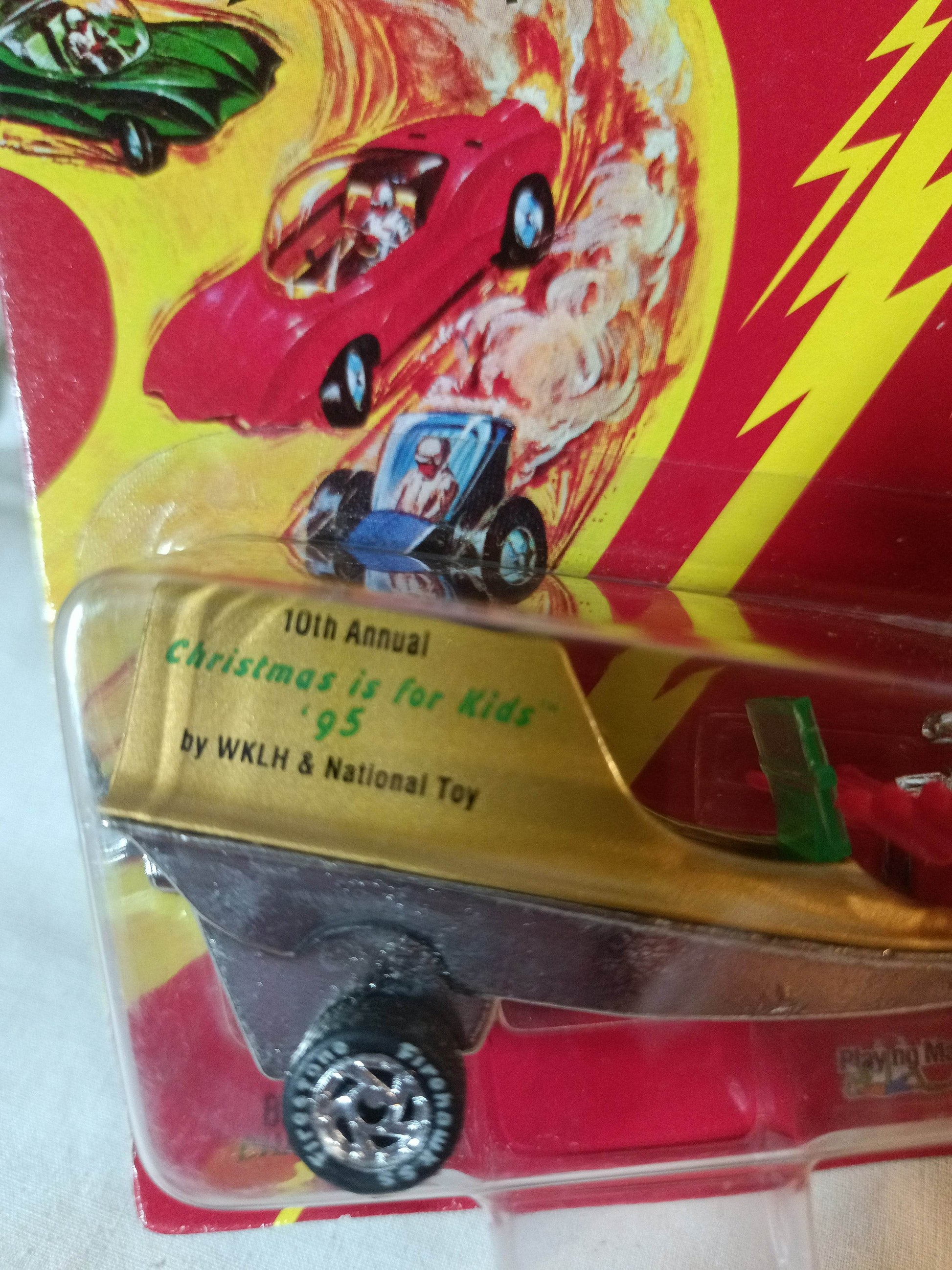 Johnny Lightning Commemorative Ltd Ed Movin Van Christmas Is For Kids '95 Gold - TulipStuff