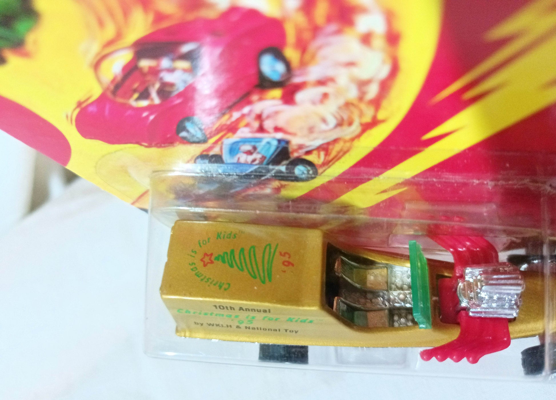 Johnny Lightning Commemorative Ltd Ed Movin Van Christmas Is For Kids '95 Gold - TulipStuff