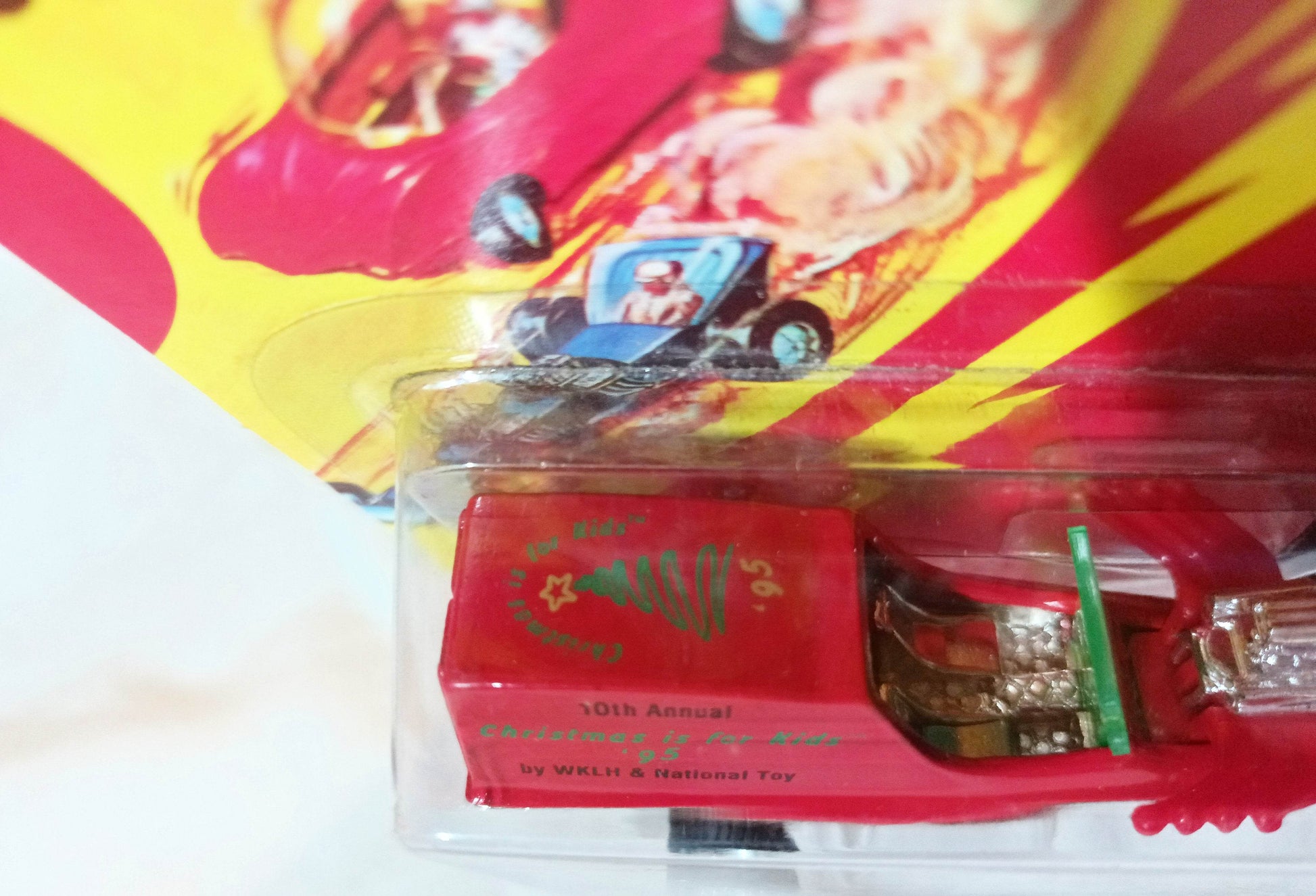 Johnny Lightning Commemorative Ltd Ed Movin Van Christmas Is For Kids '95 Red - TulipStuff