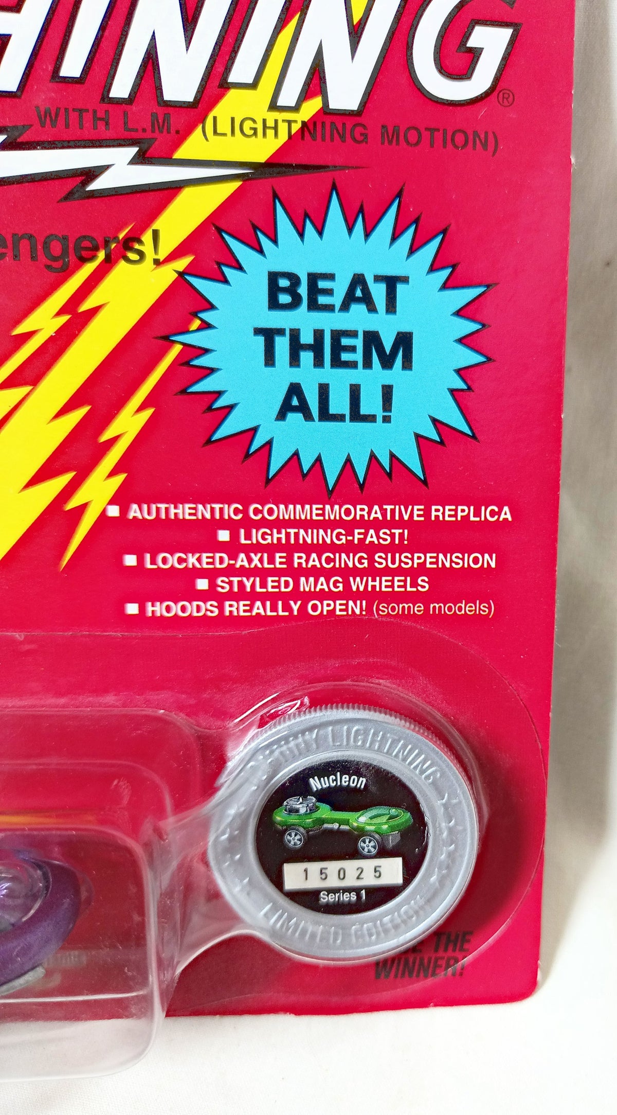 Johnny Lightning Commemorative Series 1 Nucleon Spaceship Car 1995 - TulipStuff