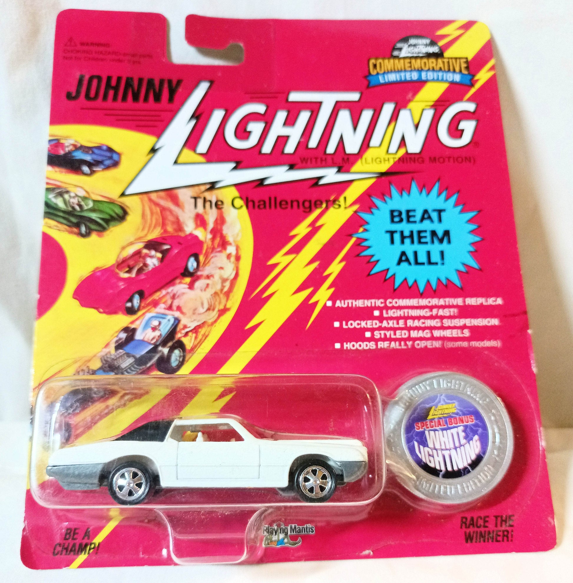 Johnny Lightning Commemorative Custom Thunderbird White Lightning 1995 - TulipStuff