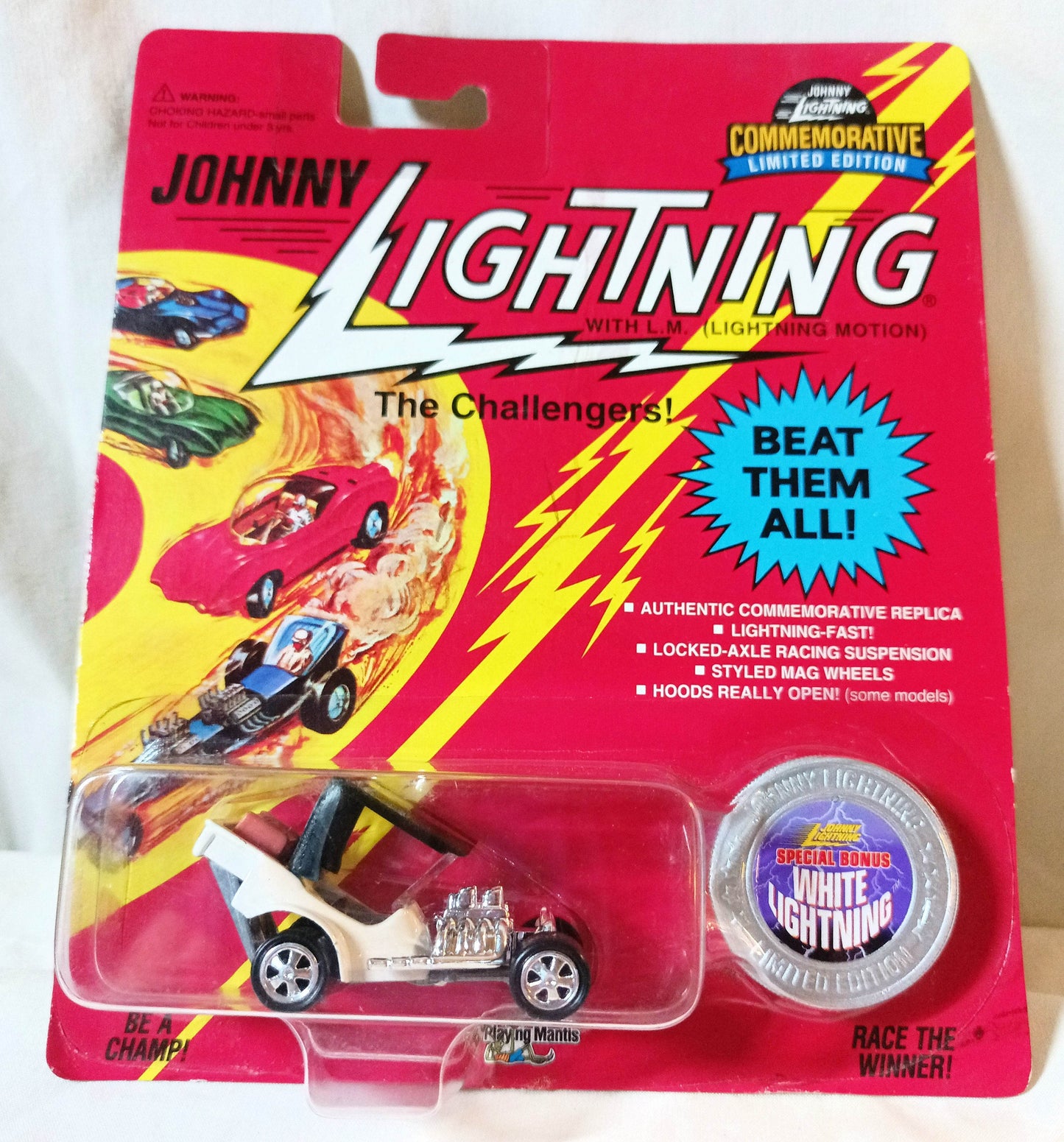 Johnny Lightning Commemorative Ltd Ed T.N.T. White Lightning 1995 - TulipStuff