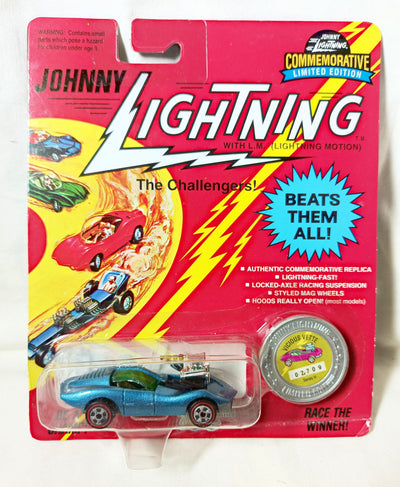 Johnny Lightning Commemorative Series H Vicious Vette Blue 1993 - TulipStuff