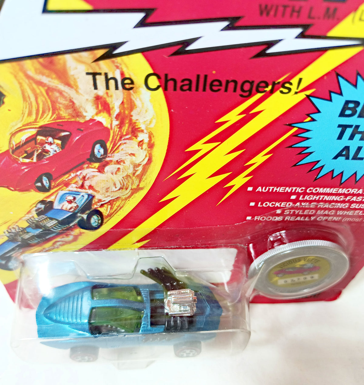 Johnny Lightning Commemorative Series H Vicious Vette Blue 1993 - TulipStuff