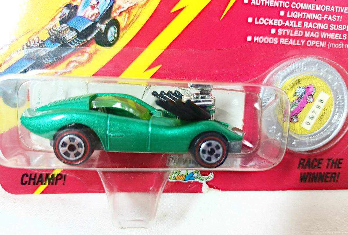 Johnny Lightning Commemorative Series B Vicious Vette Green 1993 - TulipStuff