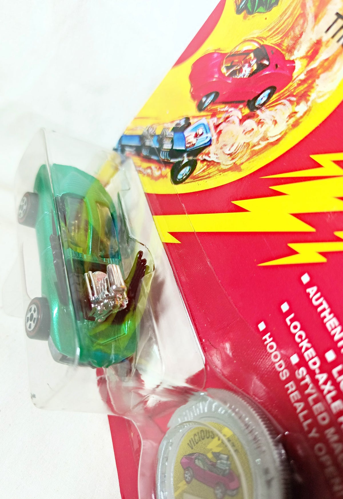 Johnny Lightning Commemorative Series B Vicious Vette Green 1993 - TulipStuff