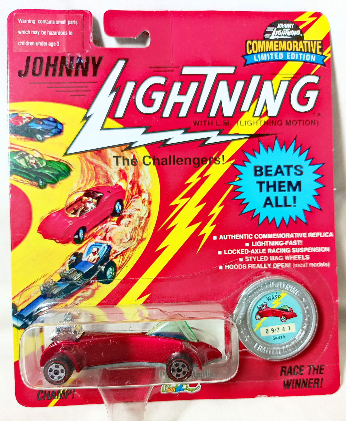 Johnny Lightning Commemorative Series A Wasp Red 1993 - TulipStuff