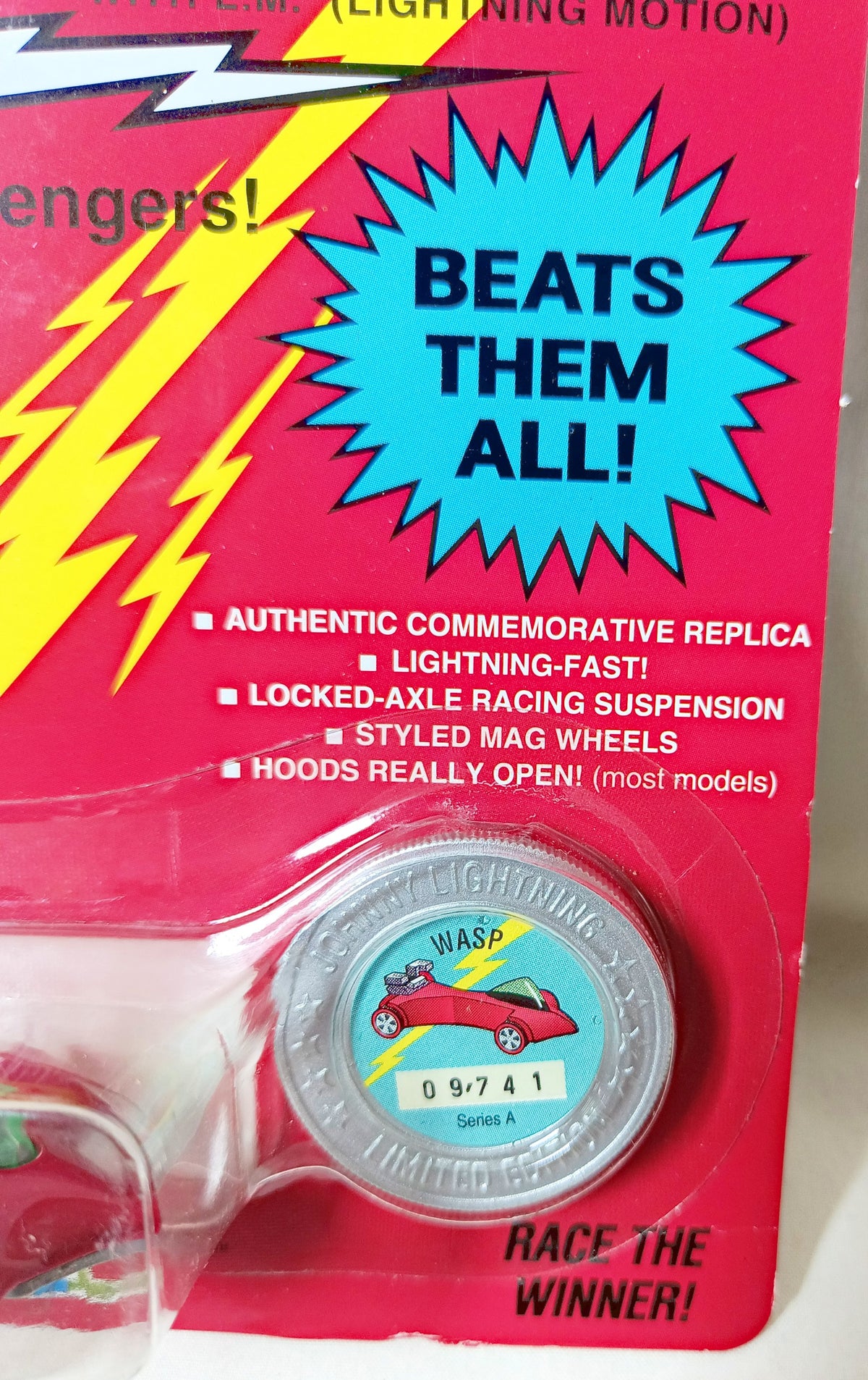 Johnny Lightning Commemorative Series A Wasp Red 1993 - TulipStuff