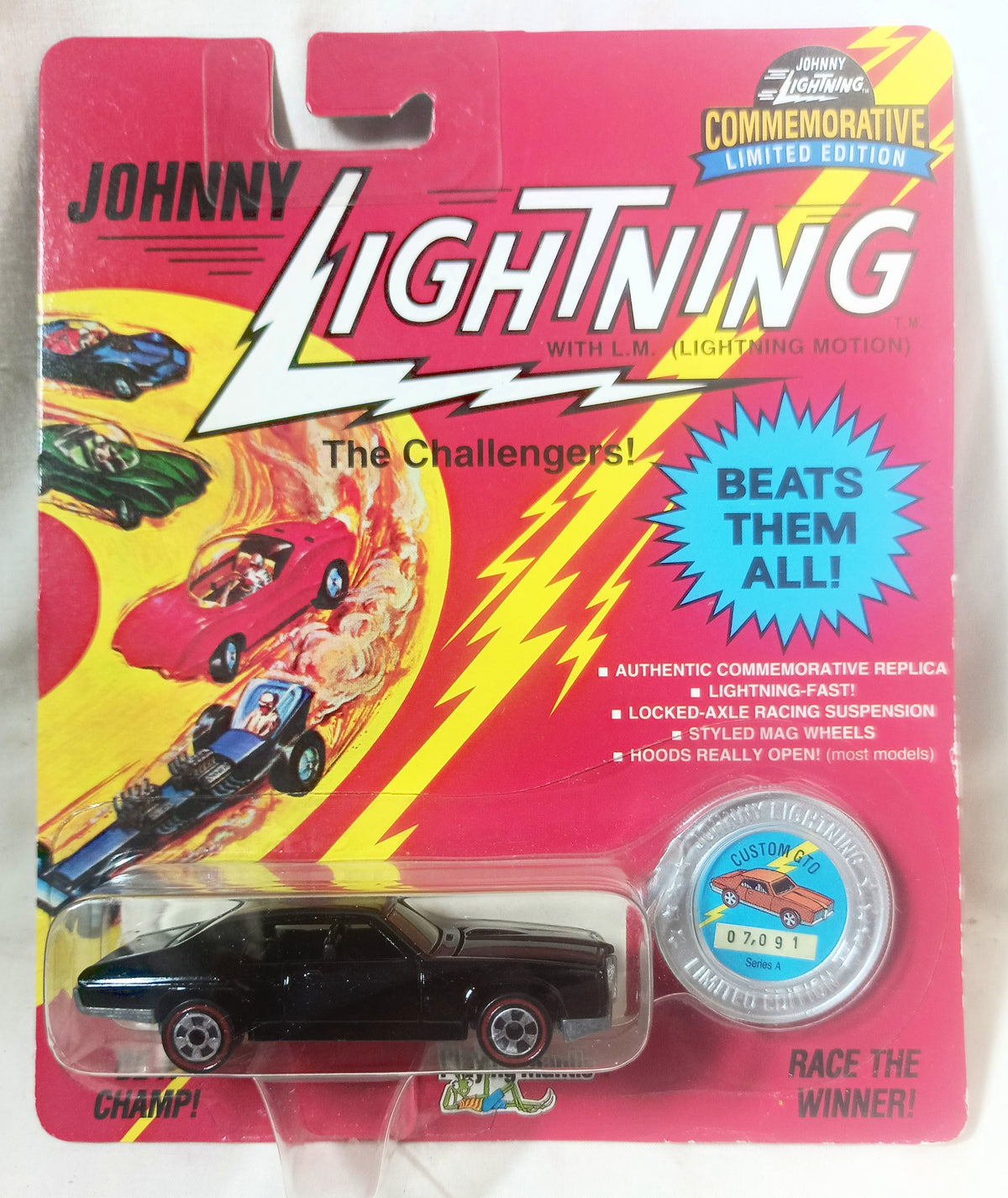Johnny Lightning Commemorative Ltd Ed Series A Custom GTO Black 1993 - TulipStuff