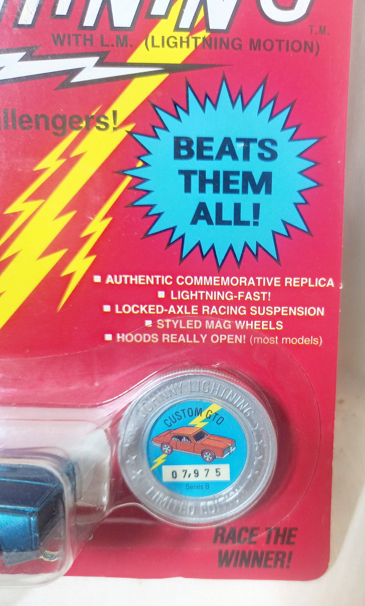 Johnny Lightning Commemorative Ltd Ed Series B Custom GTO Blue 1993 - TulipStuff