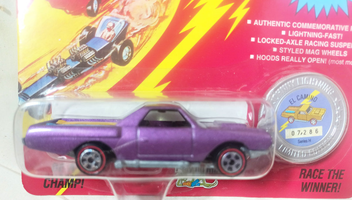 Johnny Lightning Commemorative Series H El Camino Purple 1993 - TulipStuff