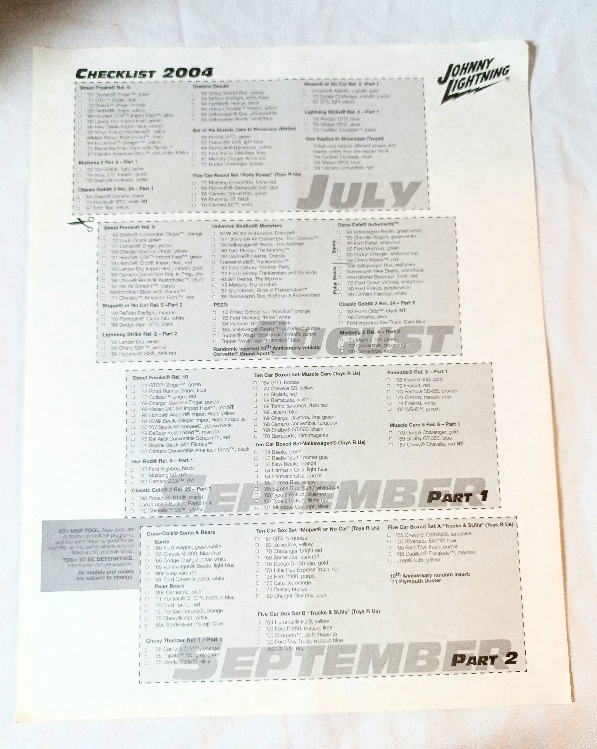 Johnny Lightning Newsflash Diecast Newsletter Issue #41 Summer 2004 - TulipStuff