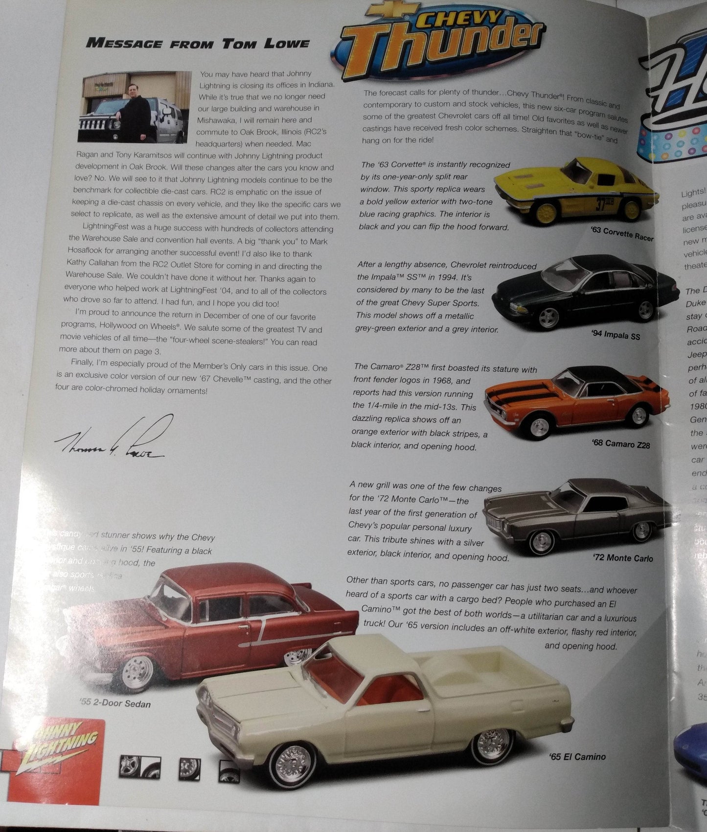 Johnny Lightning Newsflash Diecast Newsletter Issue #42 Fall 2004 - TulipStuff