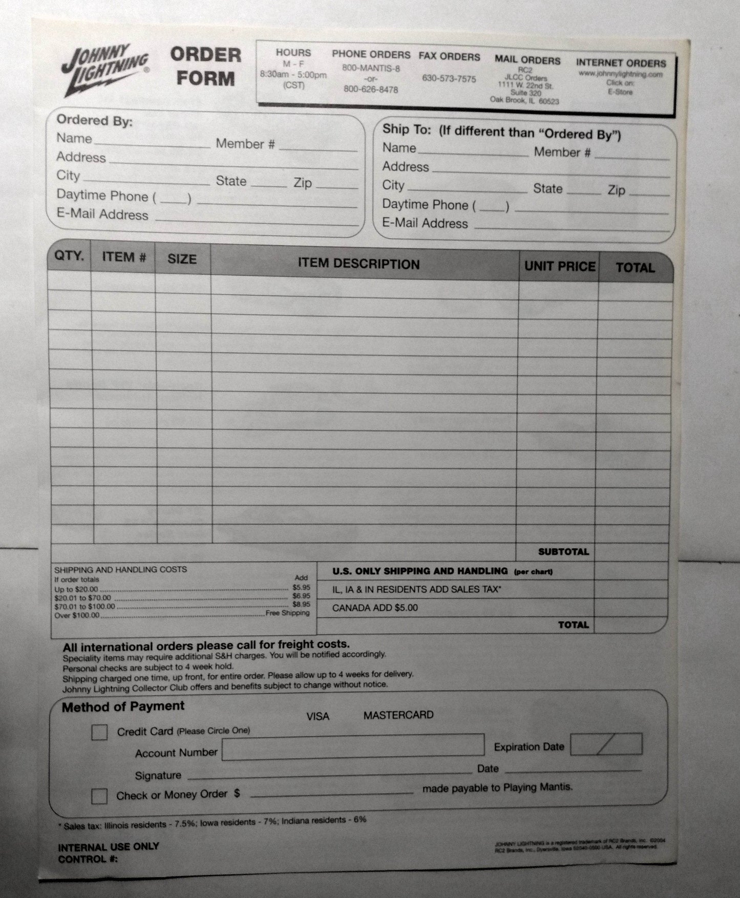 Johnny Lightning Newsflash Diecast Newsletter Issue #42 Fall 2004 - TulipStuff