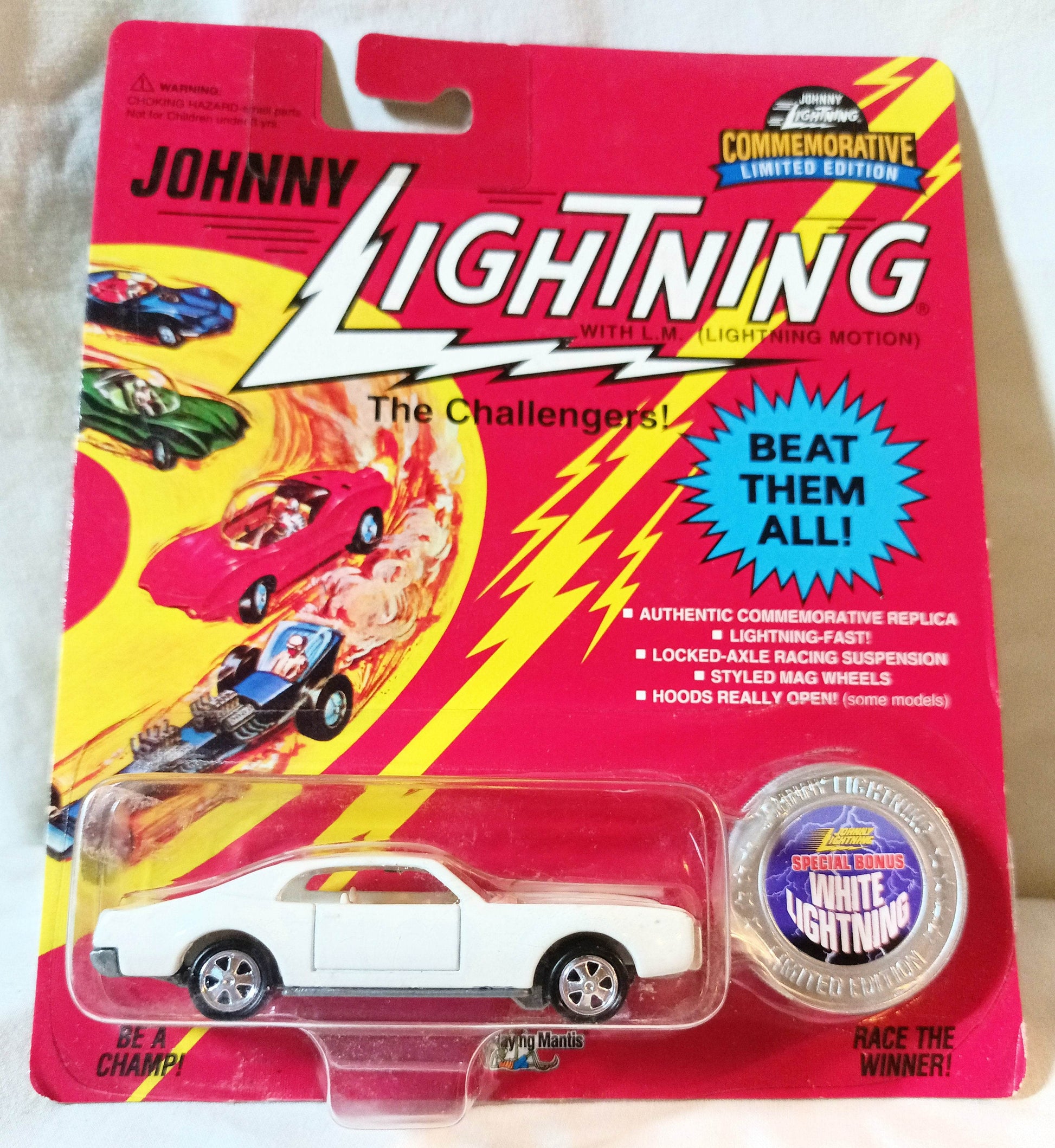 Johnny Lightning Commemorative Custom Toronado White Lightning 1995 - TulipStuff
