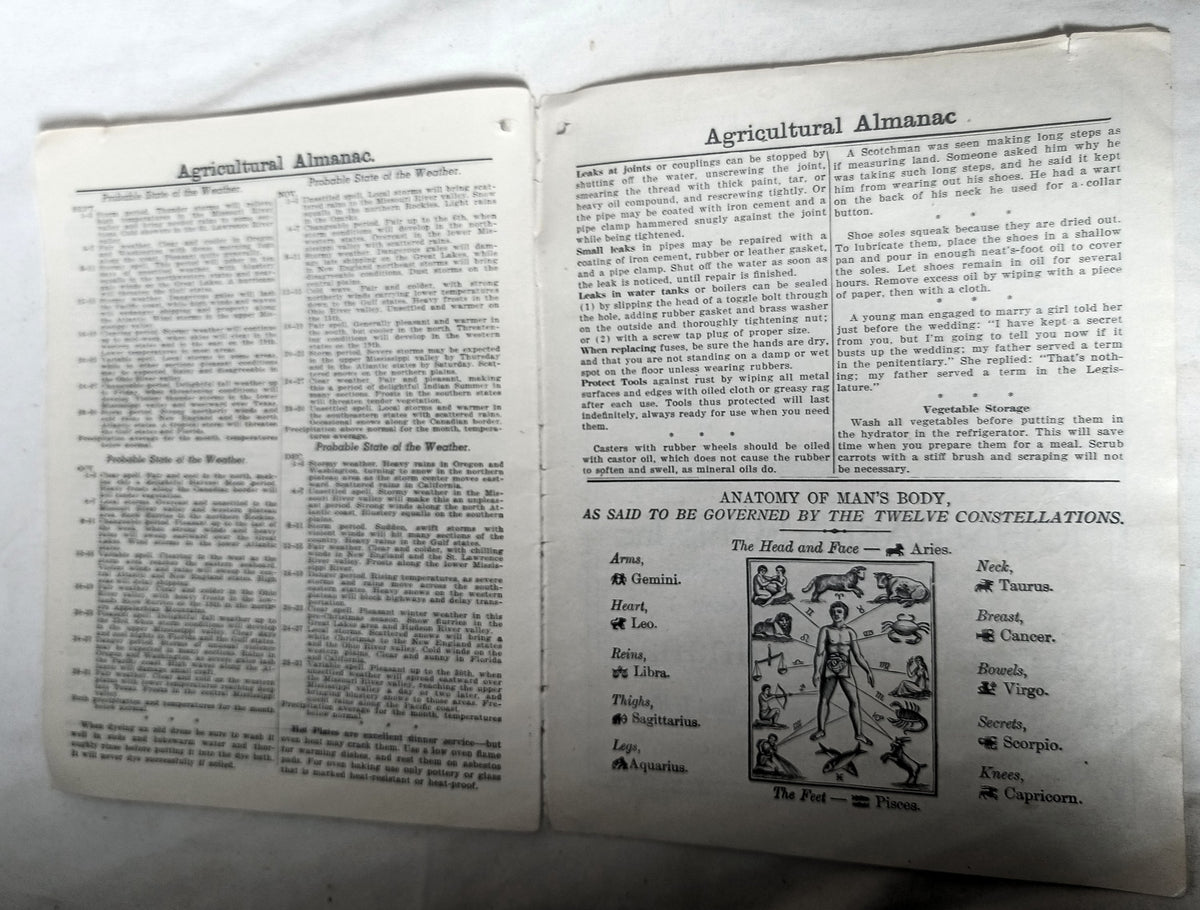 Agricultural Almanac 1947 John Baer's Sons Lancaster PA 122nd Volume - TulipStuff