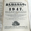 Agricultural Almanac 1947 John Baer's Sons Lancaster PA 122nd Volume - TulipStuff