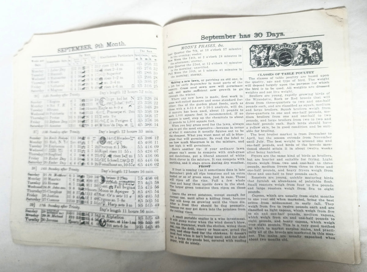 Agricultural Almanac 1947 John Baer's Sons Lancaster PA 122nd Volume - TulipStuff