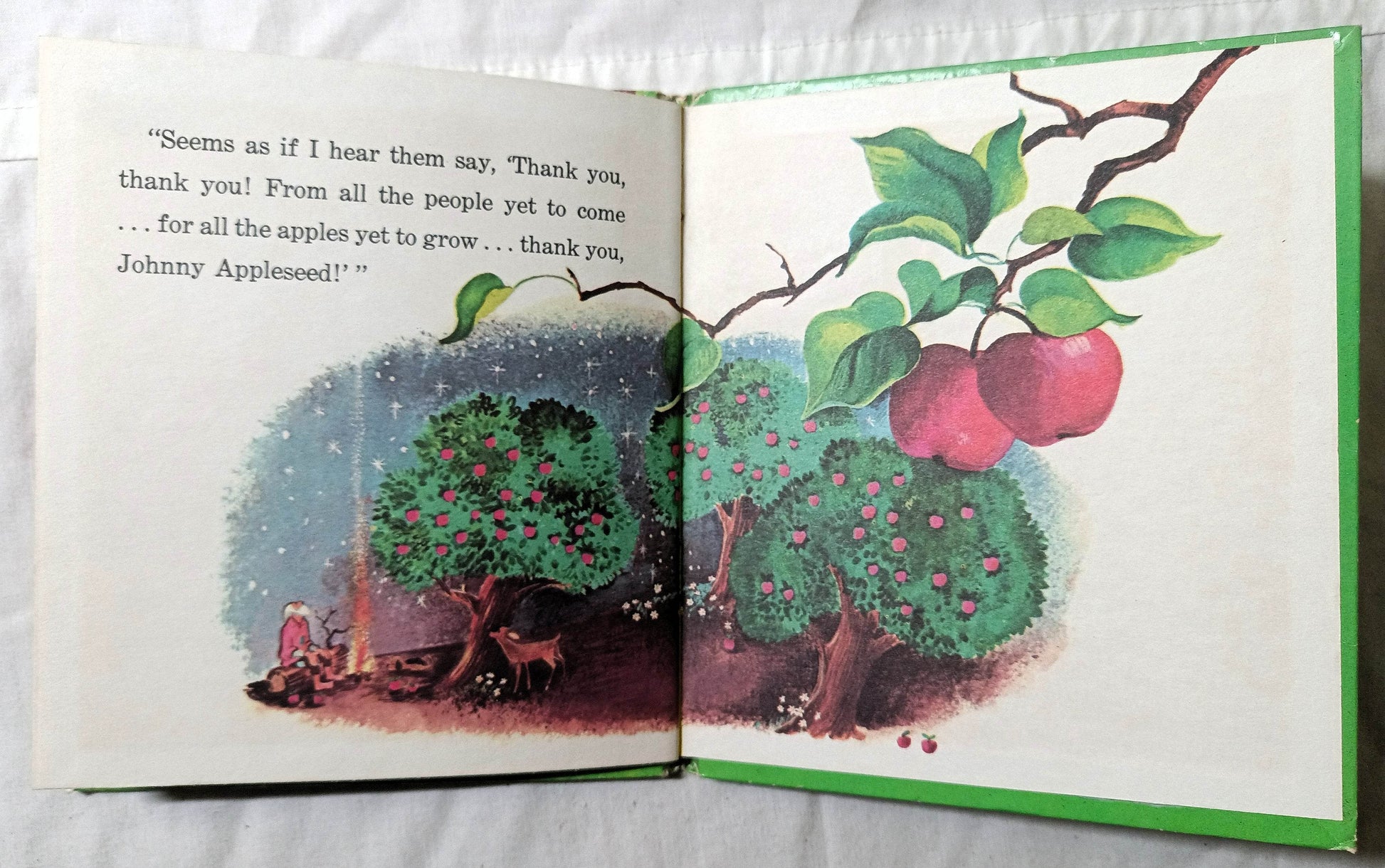 Johnny Appleseed An American Legend Tell-A-Tale Hardcover 1967 - TulipStuff