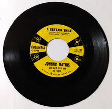 Load image into Gallery viewer, Johnny Mathis A Certain Smile b/w Let It Rain 7&quot; Vinyl 45rpm 1958 - TulipStuff
