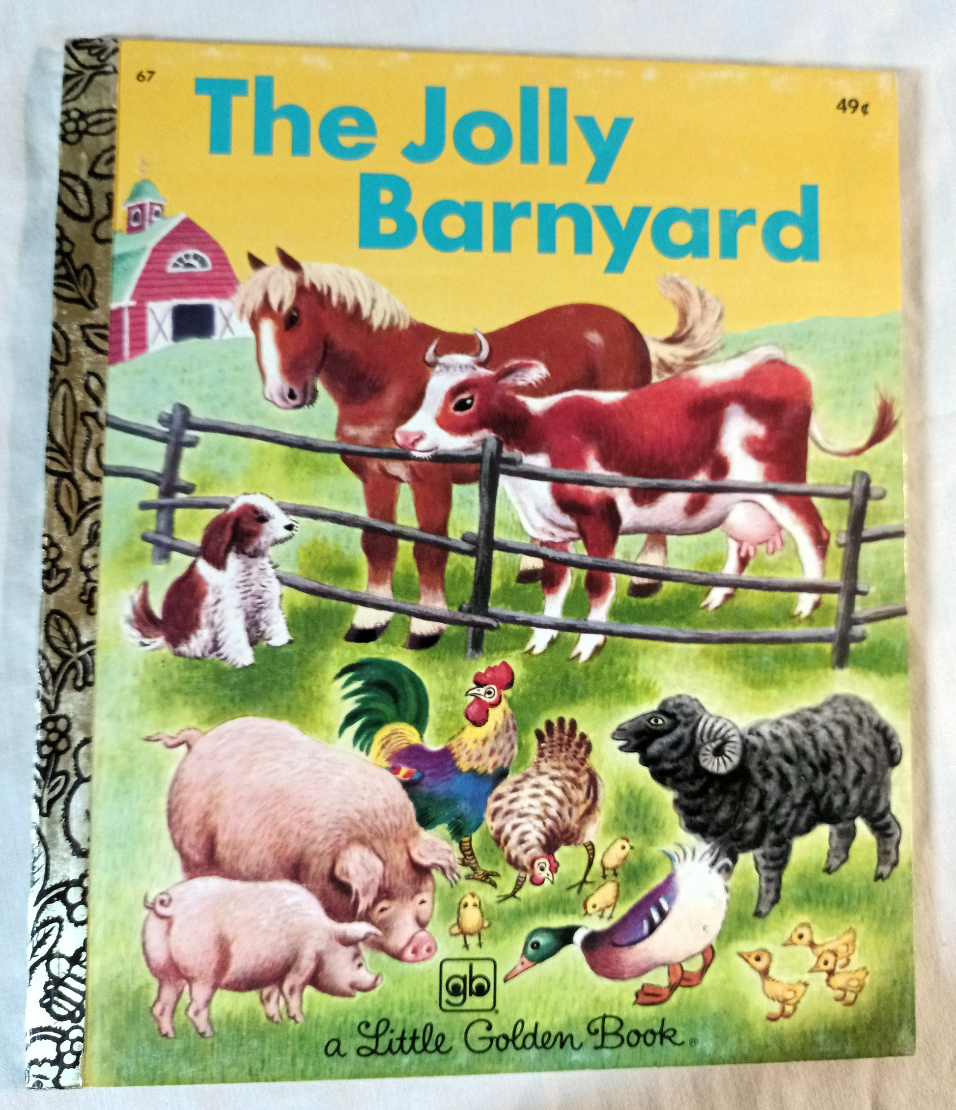 The Jolly Barnyard Little Golden Book Annie North Bedford 1974 - TulipStuff