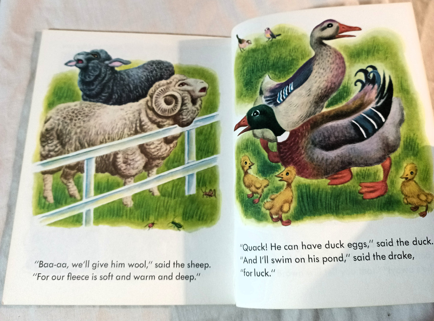 The Jolly Barnyard Little Golden Book Annie North Bedford 1974 - TulipStuff