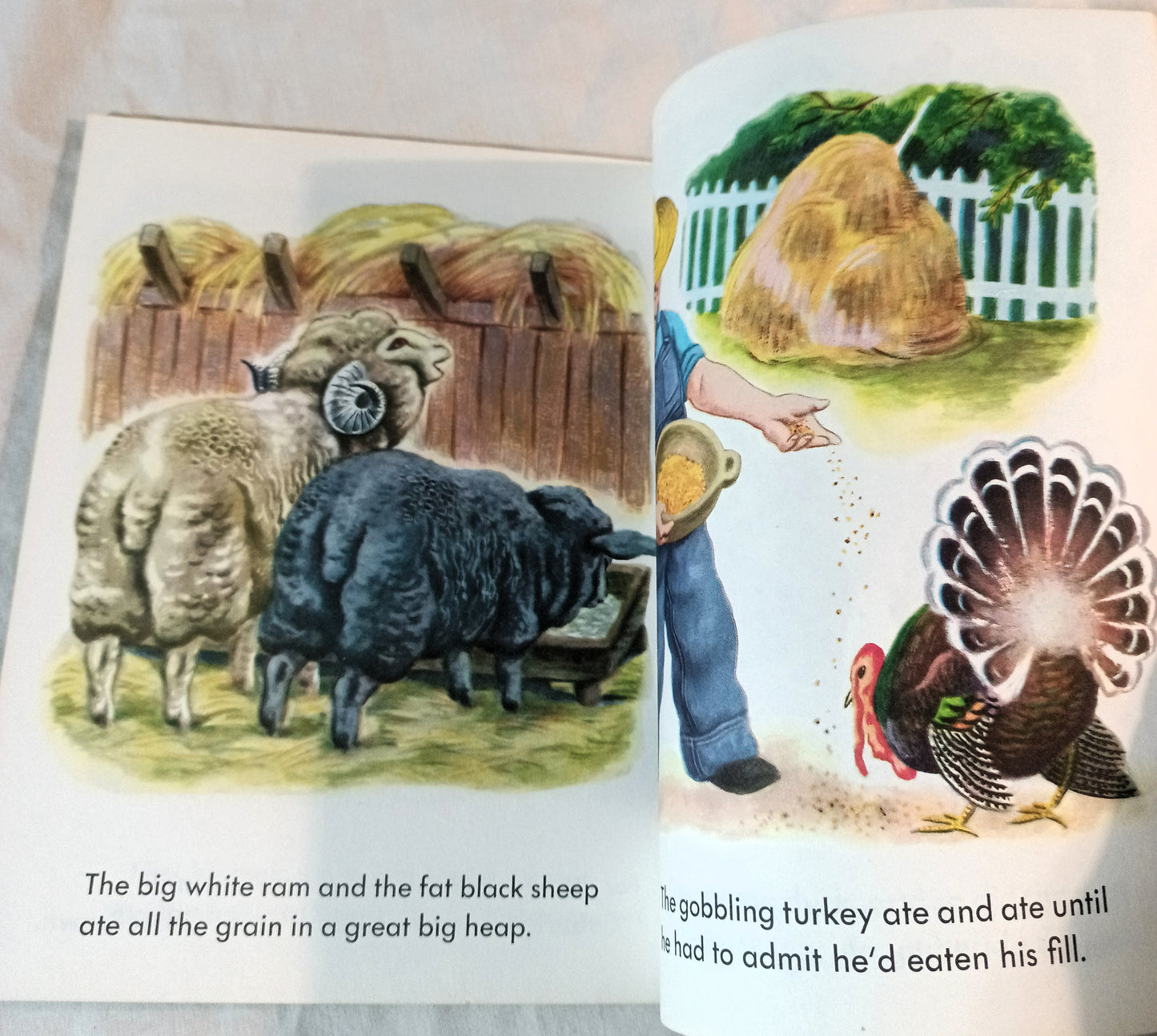 The Jolly Barnyard Little Golden Book Annie North Bedford 1974 - TulipStuff