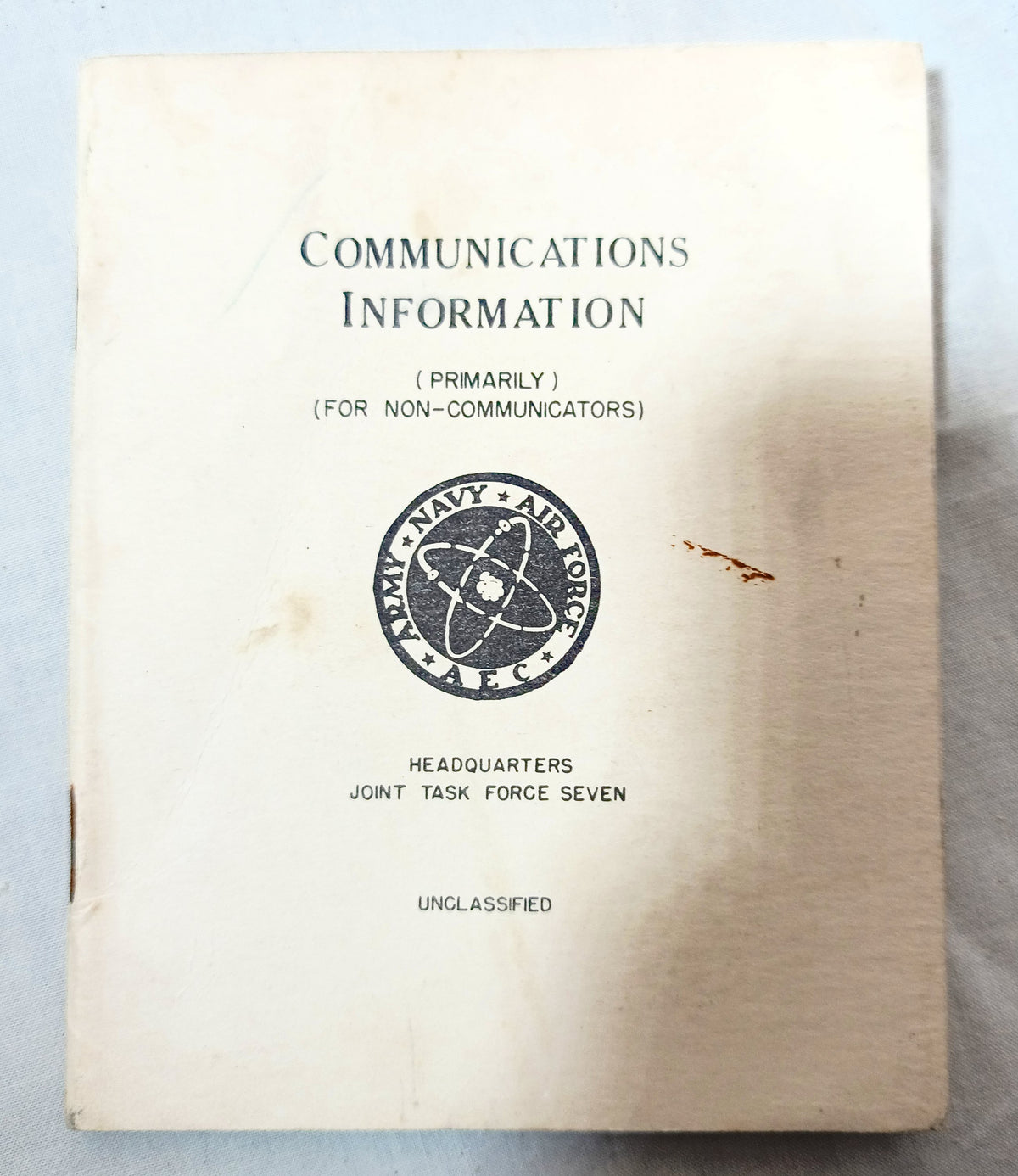 Joint Task Force 7 Operation Castle Atomic Testing Communications Information - TulipStuff