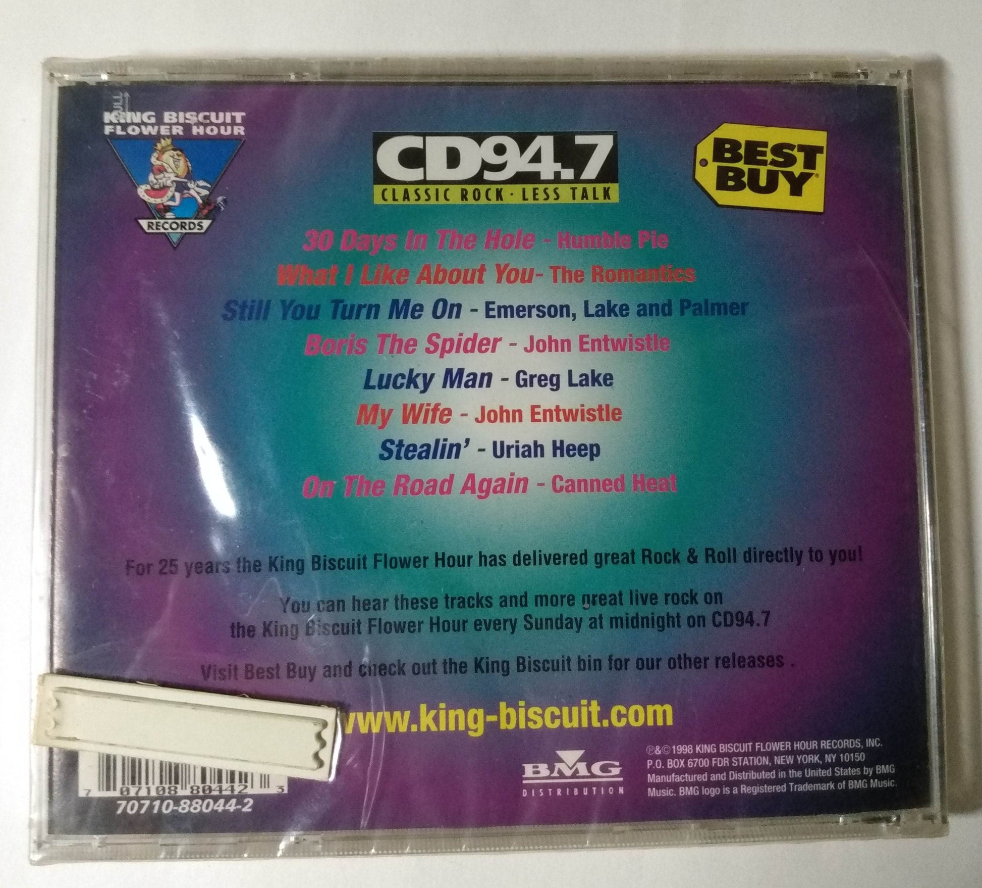 King Biscuit Flower Hour - King Size Hits Humble Pie ELP Uriah Heep CD 1998 - TulipStuff