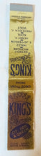 Load image into Gallery viewer, King&#39;s Flowers Fit For A Queen Jefferson Detroit Matchbook Cover 1950s - TulipStuff
