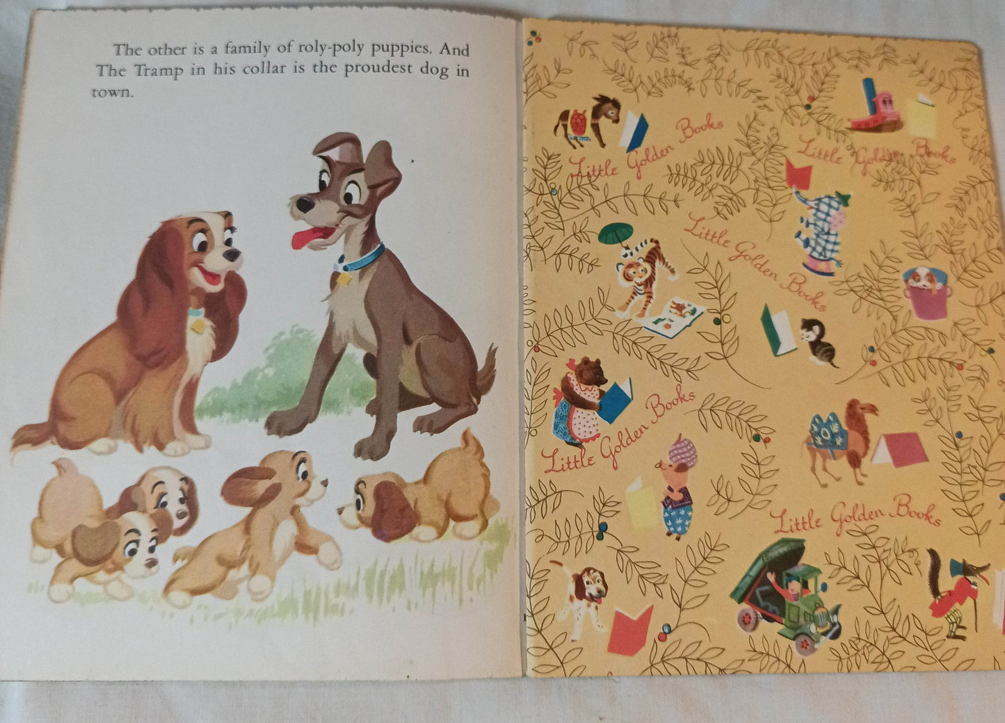 Walt Disney's Lady Little Golden Book (from Lady and the Tramp) 1954 - TulipStuff