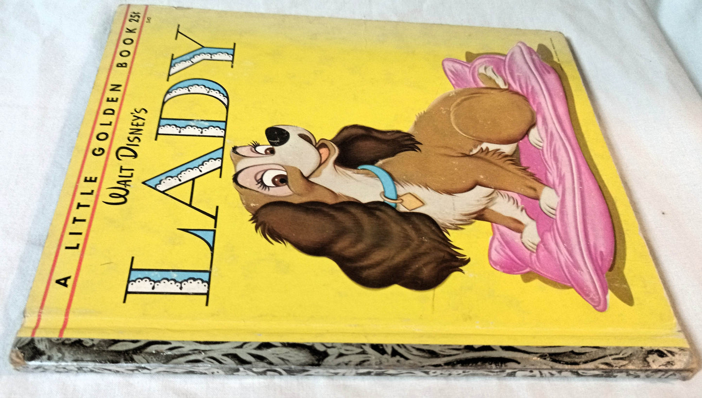 Walt Disney's Lady Little Golden Book (from Lady and the Tramp) 1954 - TulipStuff
