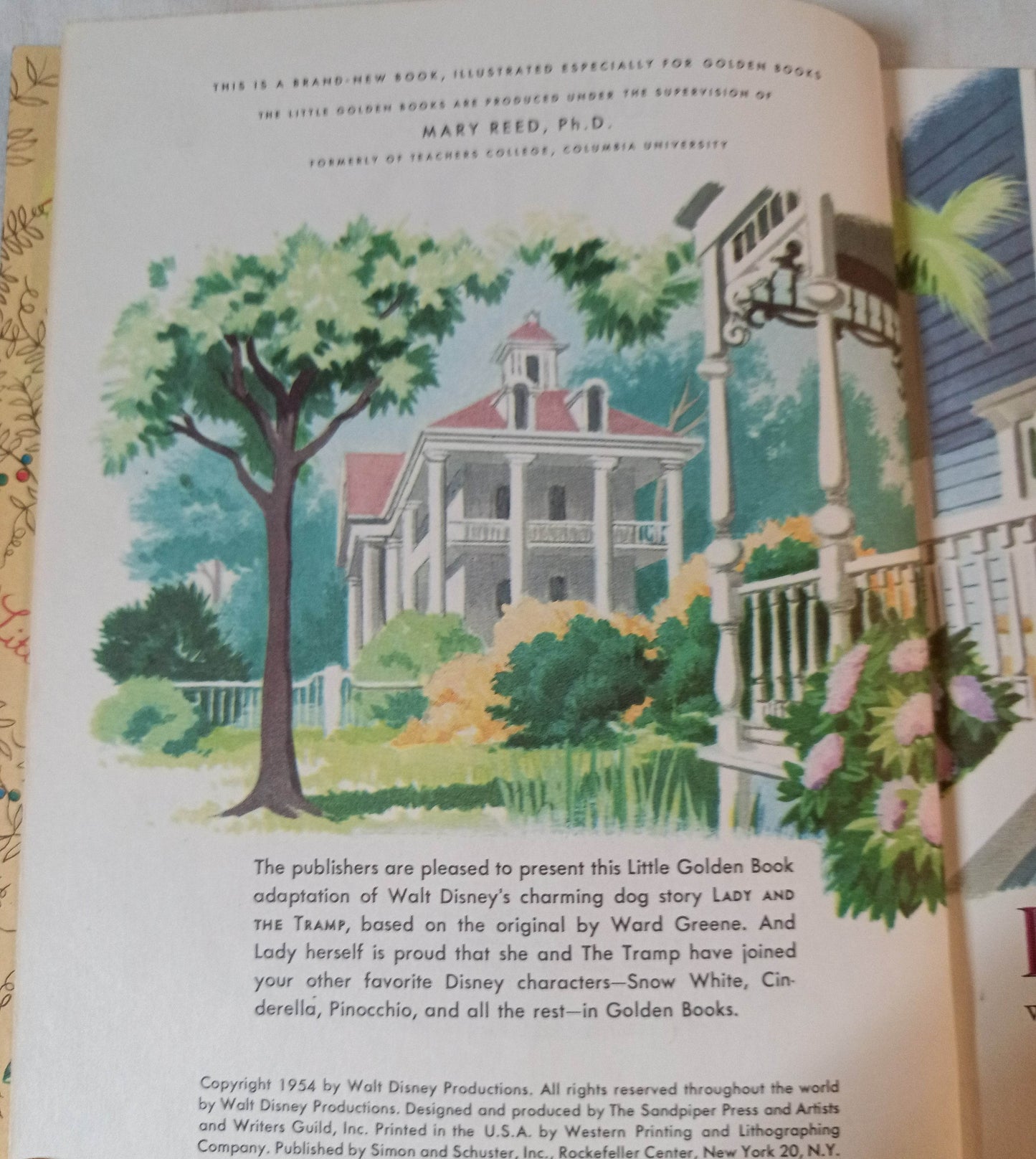 Walt Disney's Lady Little Golden Book (from Lady and the Tramp) 1954 - TulipStuff