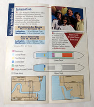 Load image into Gallery viewer, Lake Michigan Carferry Service ss Badger 1992 Cruise Brochure - TulipStuff
