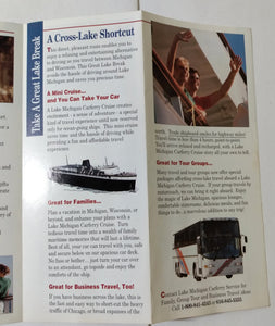 Lake Michigan Carferry Service ss Badger 1992 Cruise Brochure - TulipStuff