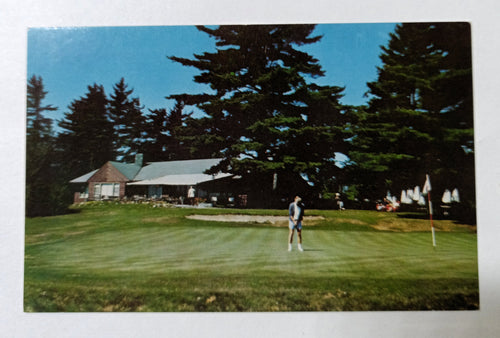 Lake Placid Club 18th Green Golf-House New York Postcard 1960's - TulipStuff