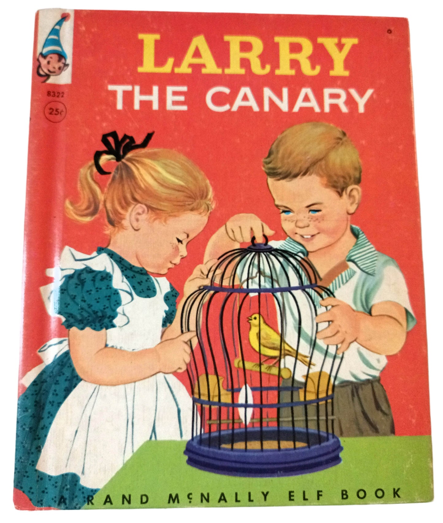 Larry The Canary Ellen Wilkie Rand McNally Elf Book Hardcover 1959 - TulipStuff