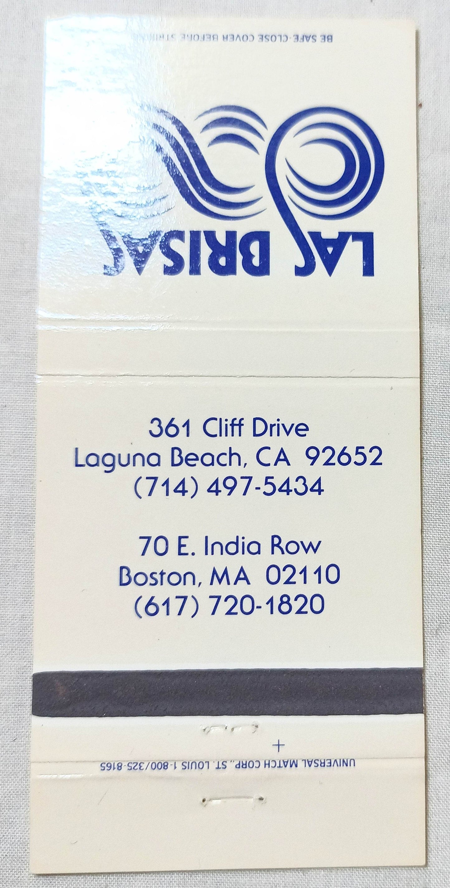 Las Brisas Restaurant Boston Laguna Beach Matchbook Cover - TulipStuff