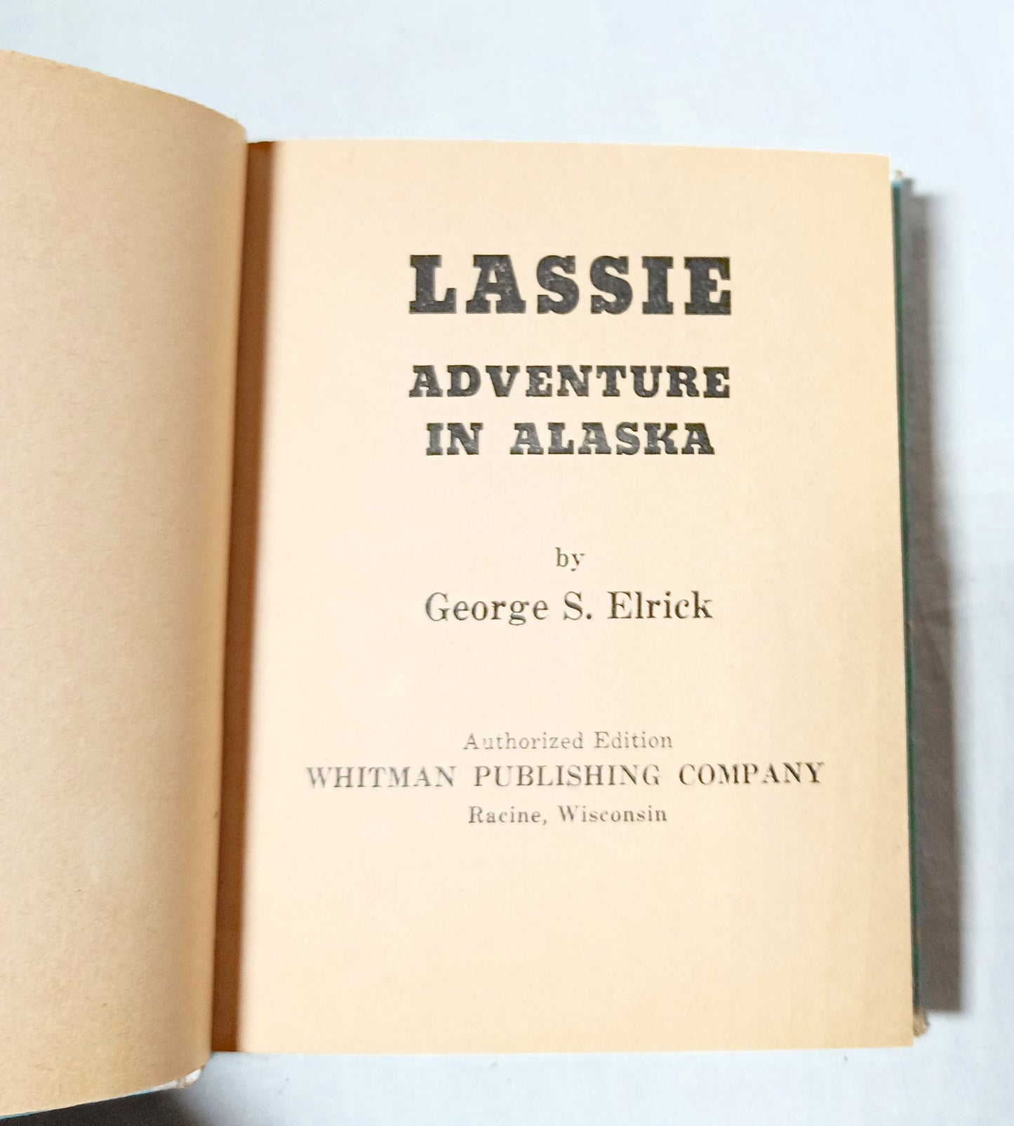 Lassie Adventure In Alaska George Elrick Whitman Big Little Book 1967 - TulipStuff