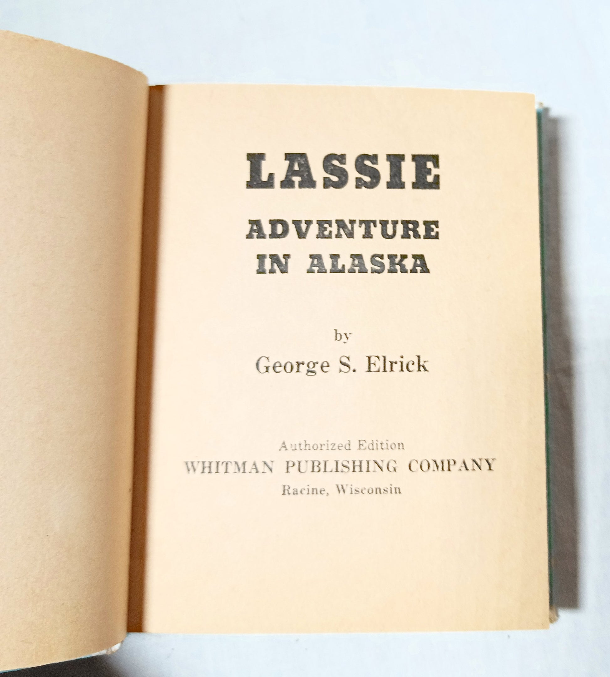 Lassie Adventure In Alaska George Elrick Whitman Big Little Book 1967 - TulipStuff
