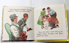 Load image into Gallery viewer, Lassie&#39;s Brave Adventure Tell-A-Tale Books Hardcover Whitman 1958 - TulipStuff
